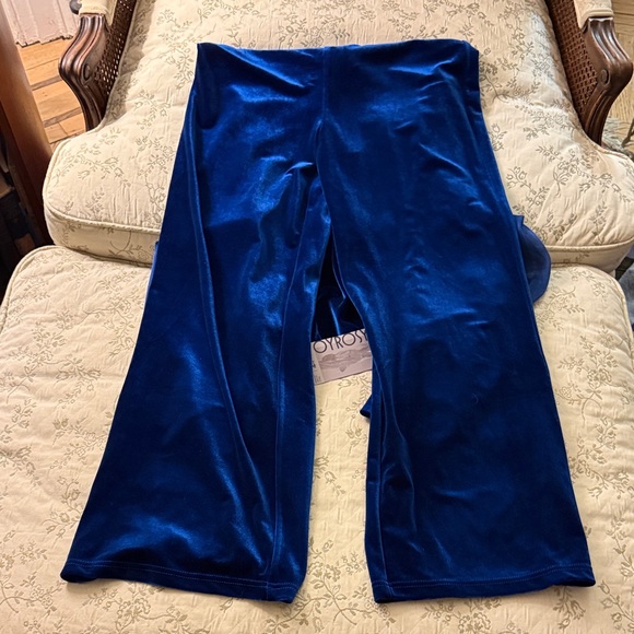 Oyrosy NWT Elegant Blue Velvet Jumpsuit SZ XS - Picture 7 of 15